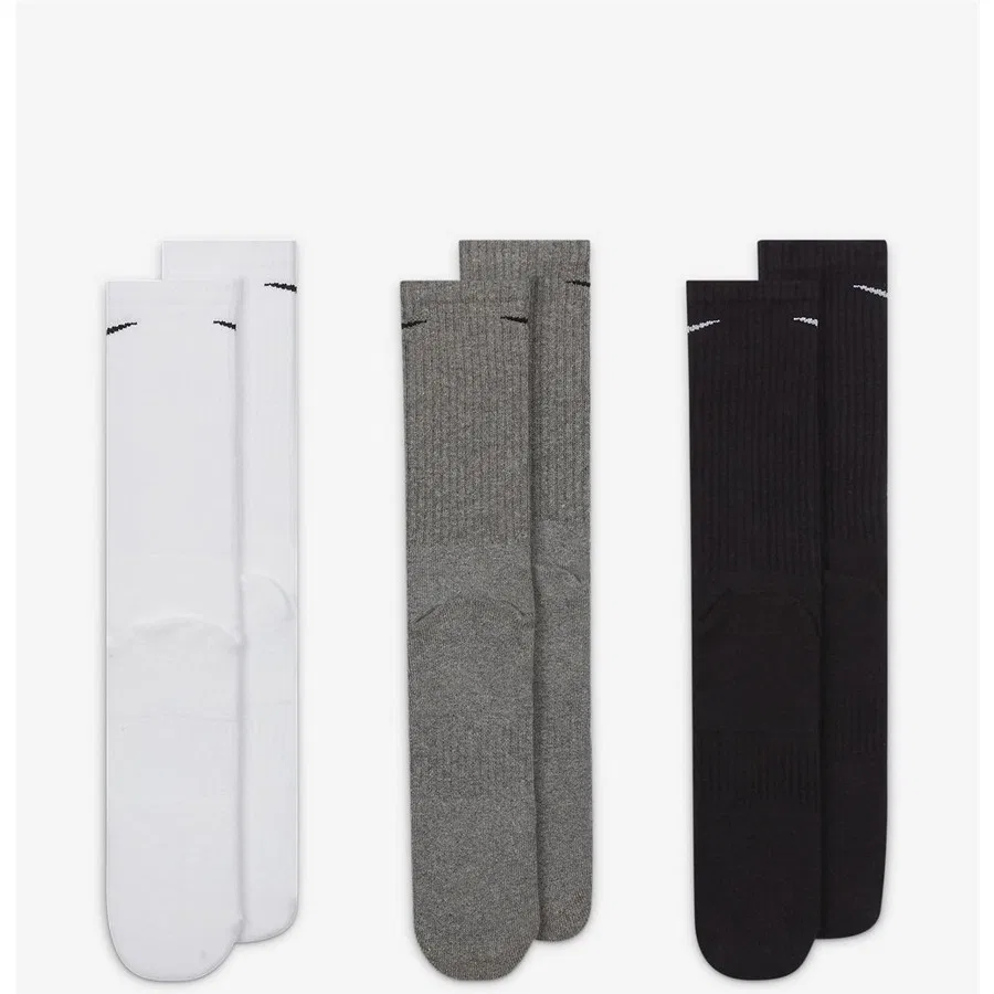 Носки спортивные с принтом Everyday Cush Crew 3pr Nike, Разноцветный