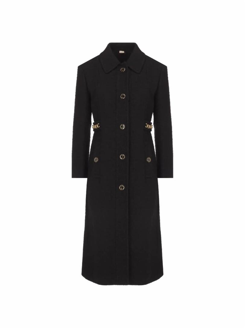 

Однобортное пальто Gucci, Черный, Однобортное пальто Gucci