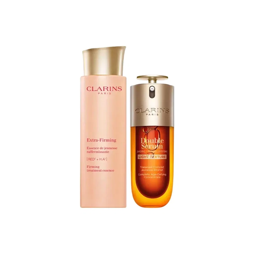 Женский набор для ухода за кожей с сывороткой и тоником CLARINS, Refreshing Double Phases, 50 мл + 200 мл