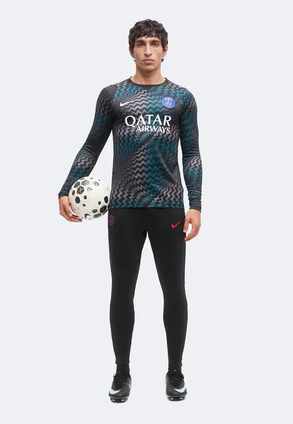 Брюки из полиэстера Psg - club wear Nike Performance/Global Red, черный/красный — фото 2