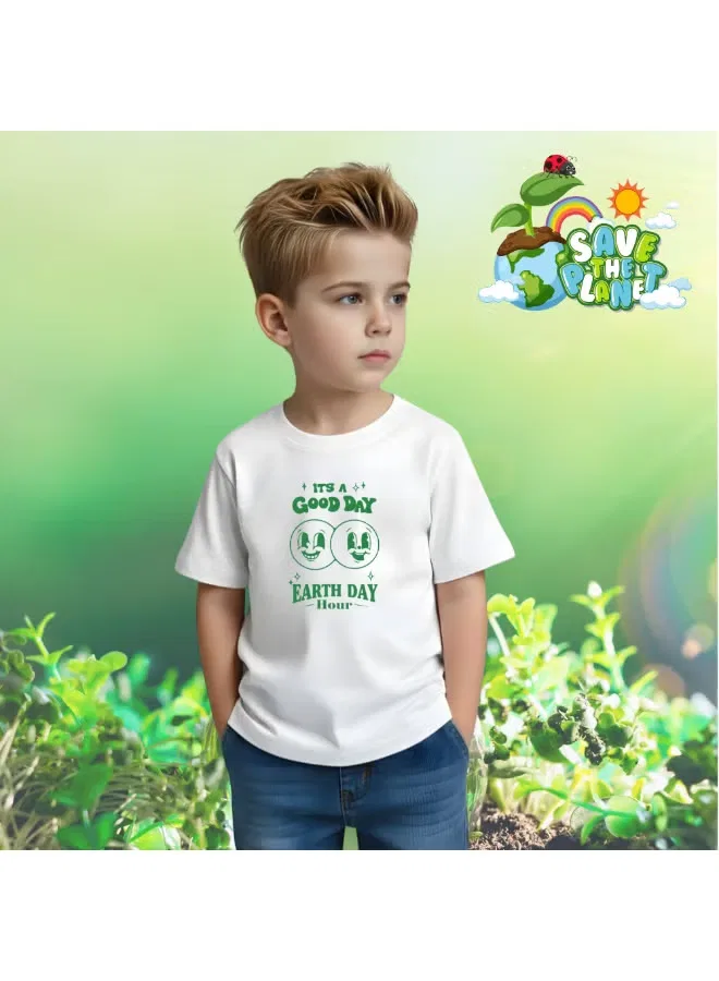 Футболка с принтом для мальчика Earth Hour Day Printshop4Me, дизайн 4 — фото 3