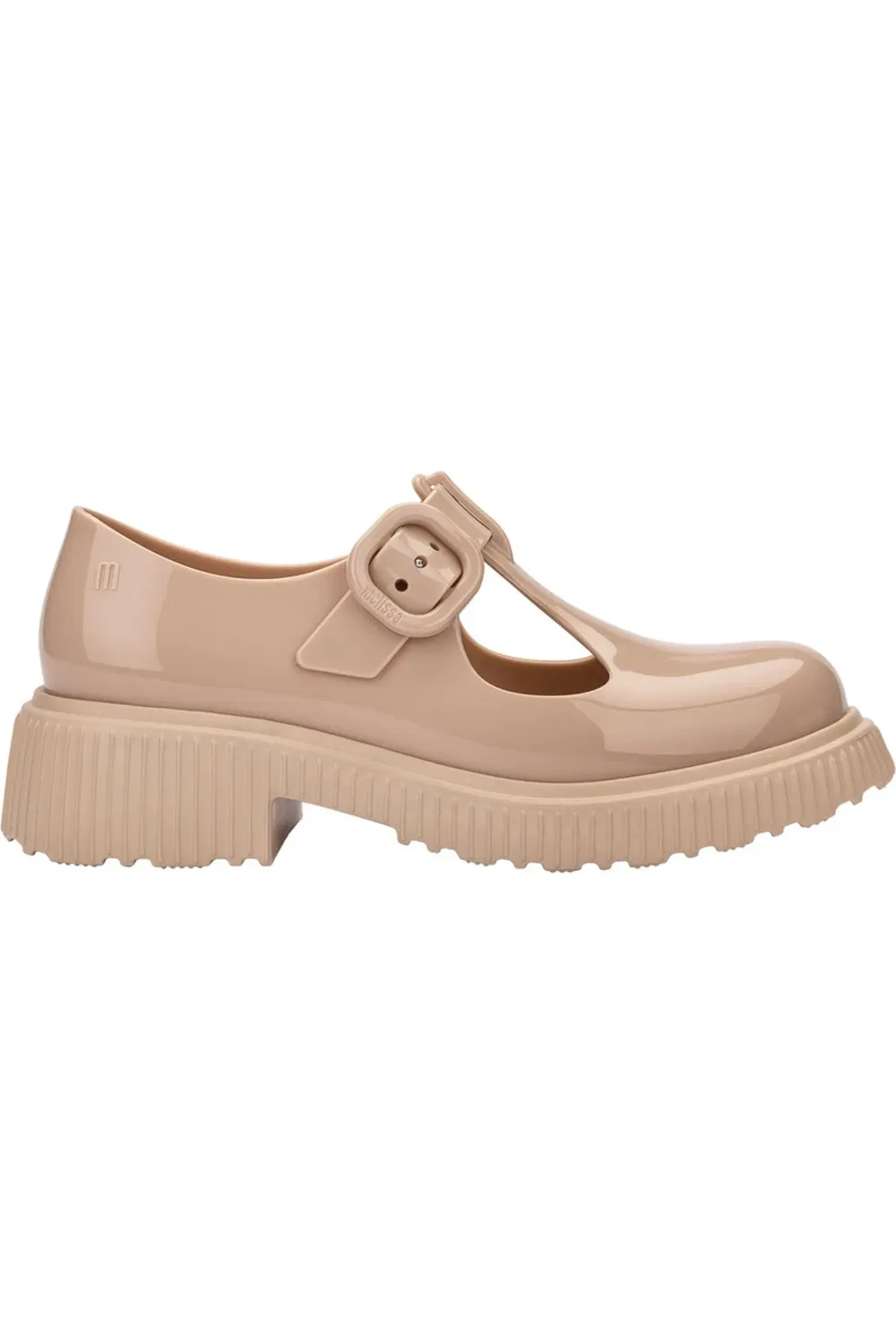 Детские сандалии T-strap с ароматом Jackie Mini Melissa, Beige Glit — фото 2