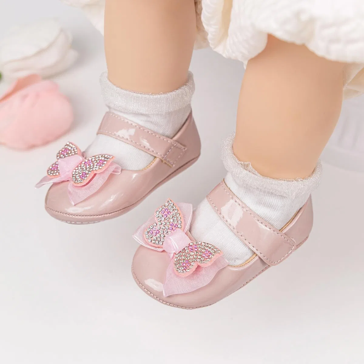 Детские туфли Мэри Джейн для девочек Oamico, Pink — фото 3