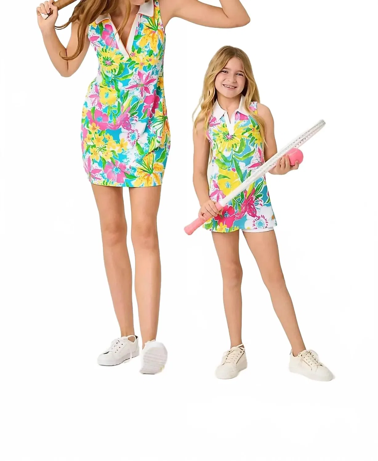 Детское платье для девочек с защитой UPF 50+ и шортами Mini Cayo Costa Lilly Pulitzer, Multi Lovely Lilly — фото 4