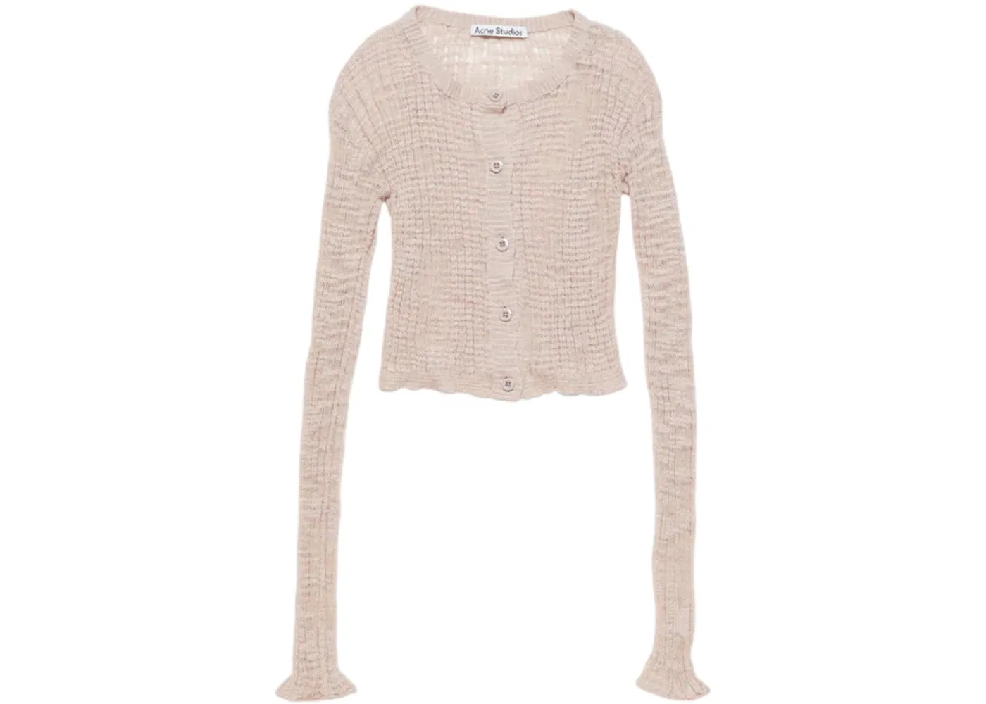 Женский кардиган с широкой резинкой Cardigan Acne Studios, Dusty Pink