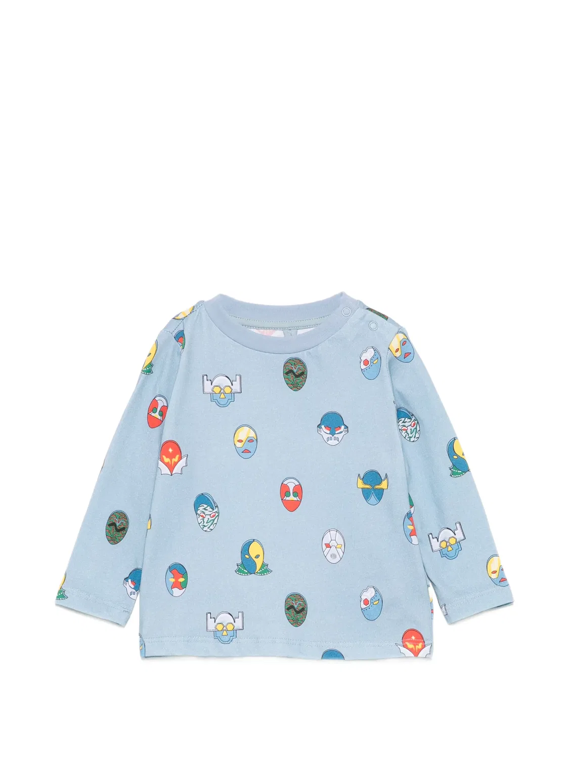 Футболка с длинными рукавами и графичным принтом Stella Mccartney Kids, синий