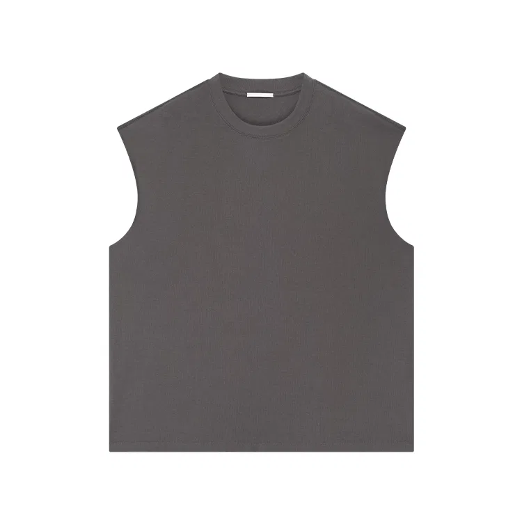 Детская жилетка из текстурированного хлопка Nice Rice, Deep Gray