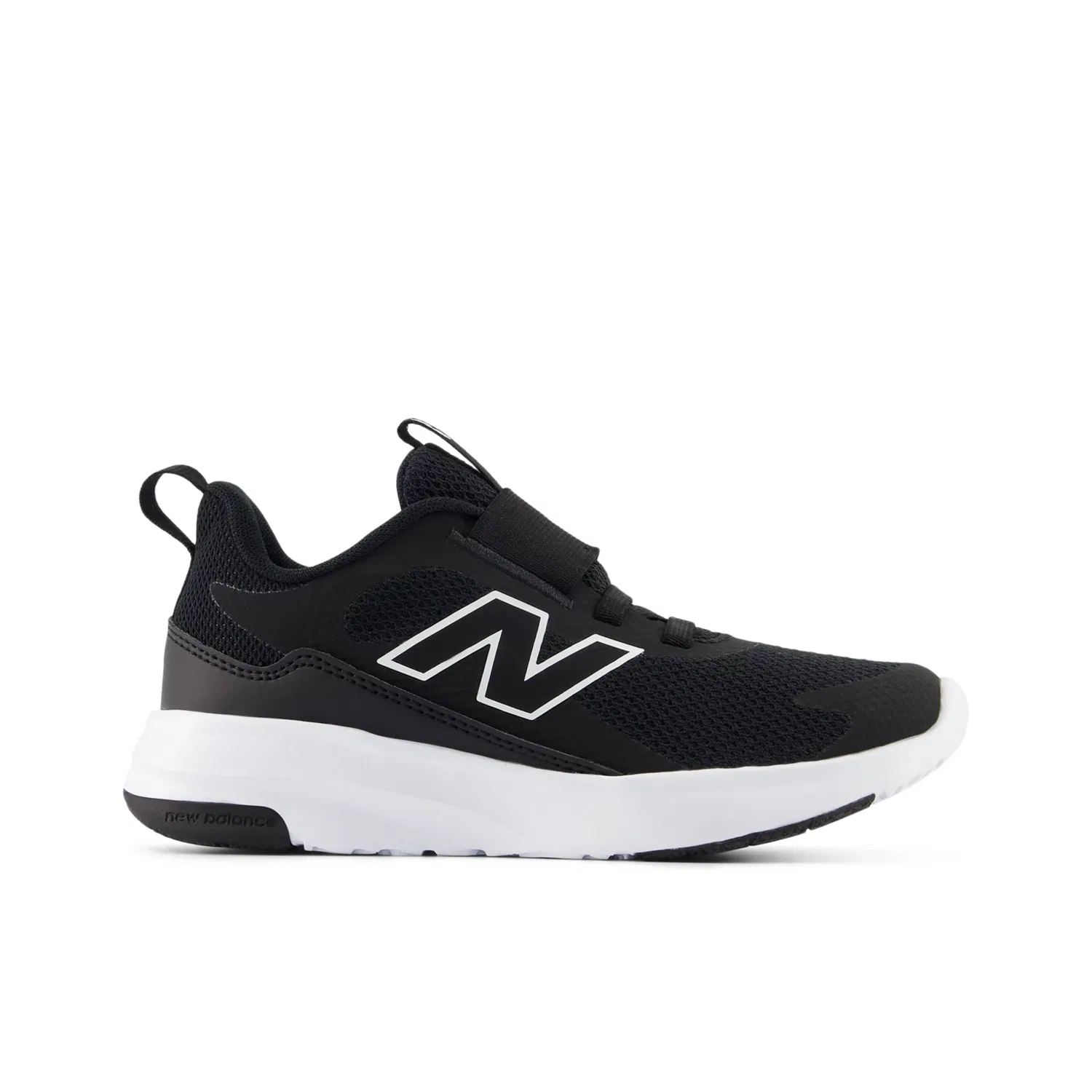 Детские кроссовки без шнуровки с сетчатым верхом 468 Slip On New Balance, Black With White
