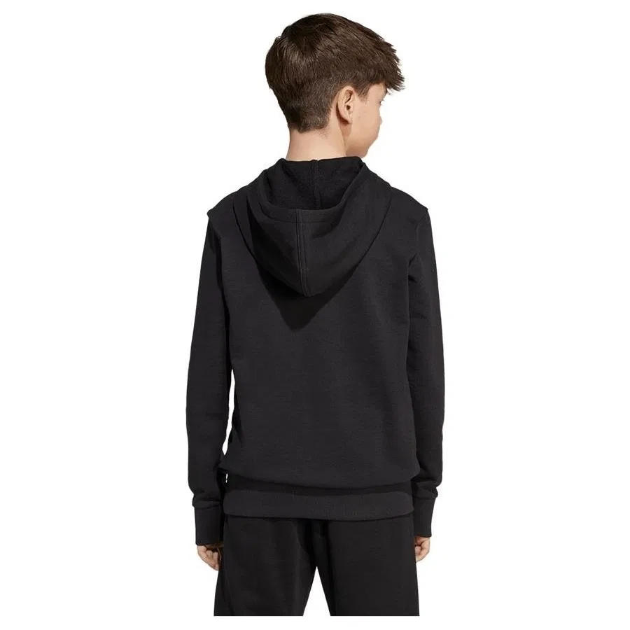 Детский свитшот с капюшоном adidas J BL FT HD 280 JY0301, Черный — фото 2
