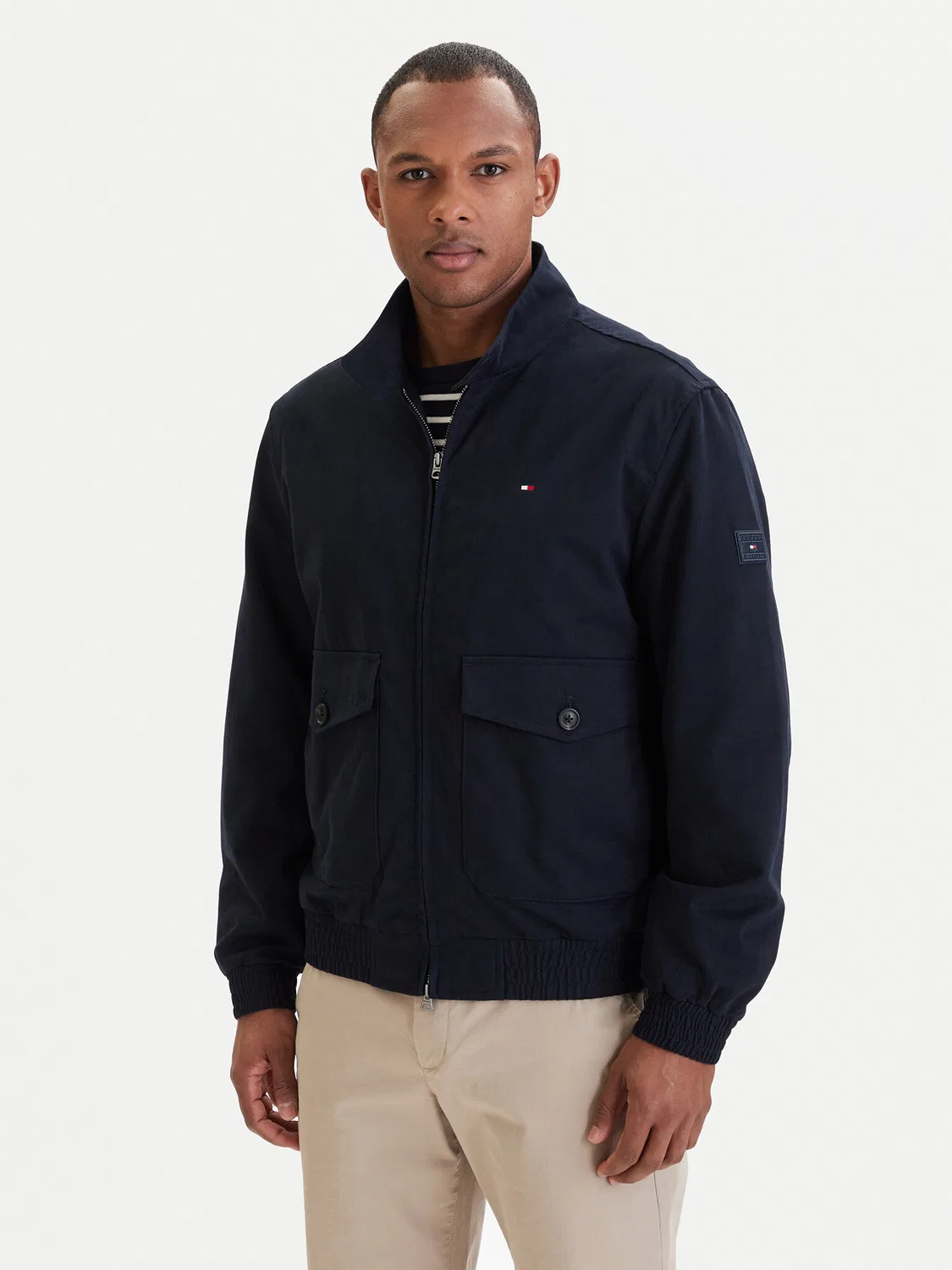 Мужская демисезонная куртка стандартного кроя Harrington Tommy Hilfiger, синий