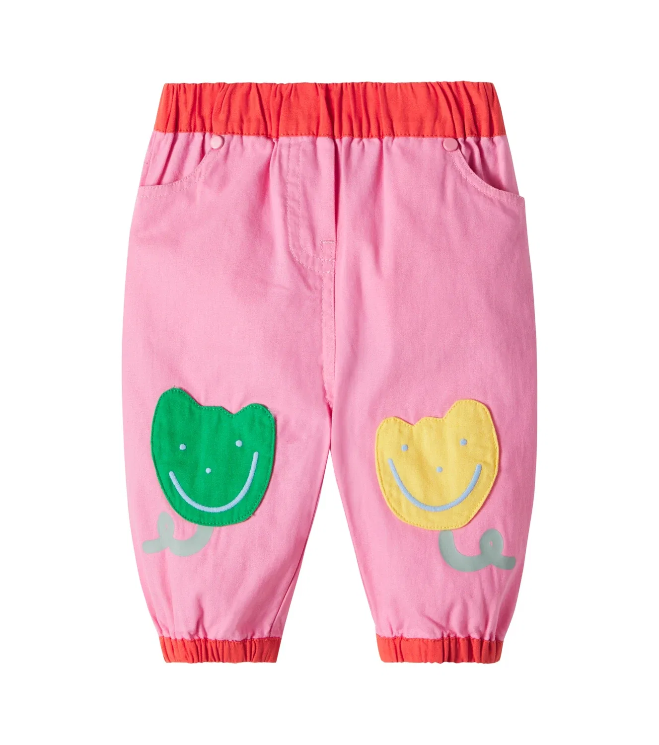 Детские джинсы с аппликацией Stella Mccartney Kids, розовый