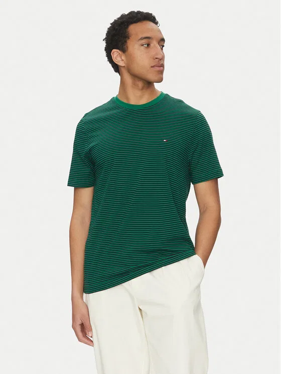 Футболка regular fit Ess Seasonal Tommy Hilfiger, зеленый