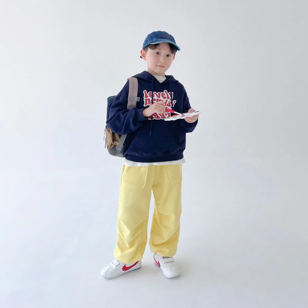 Детская худи с капюшоном с длинным рукавомBERRYCLOSET, Navy