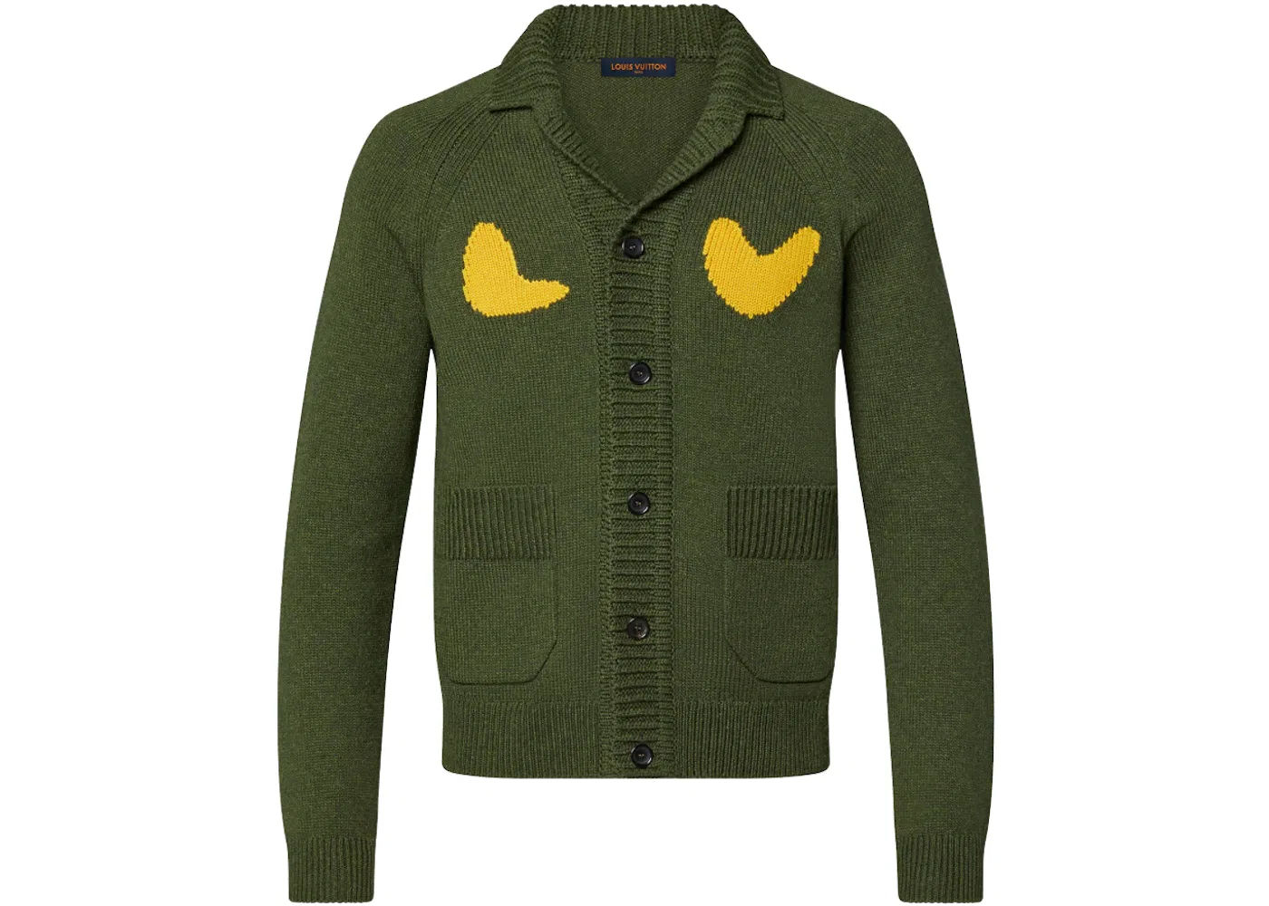 Мужской кардиган с принтом Tiger Cardigan Louis Vuitton, Dark Khaki