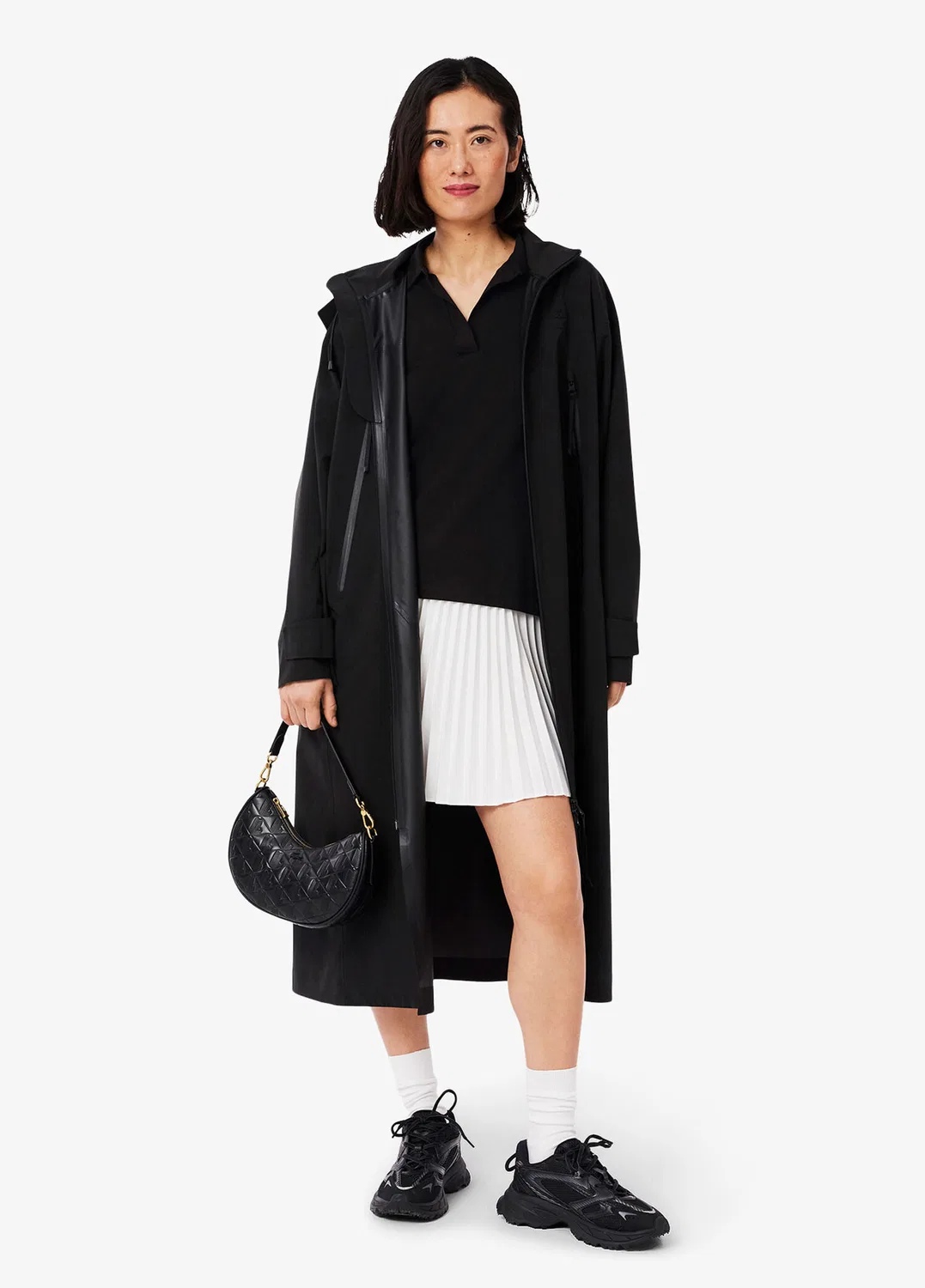 Поло Lacoste Relaxed Fit, черный — фото 3