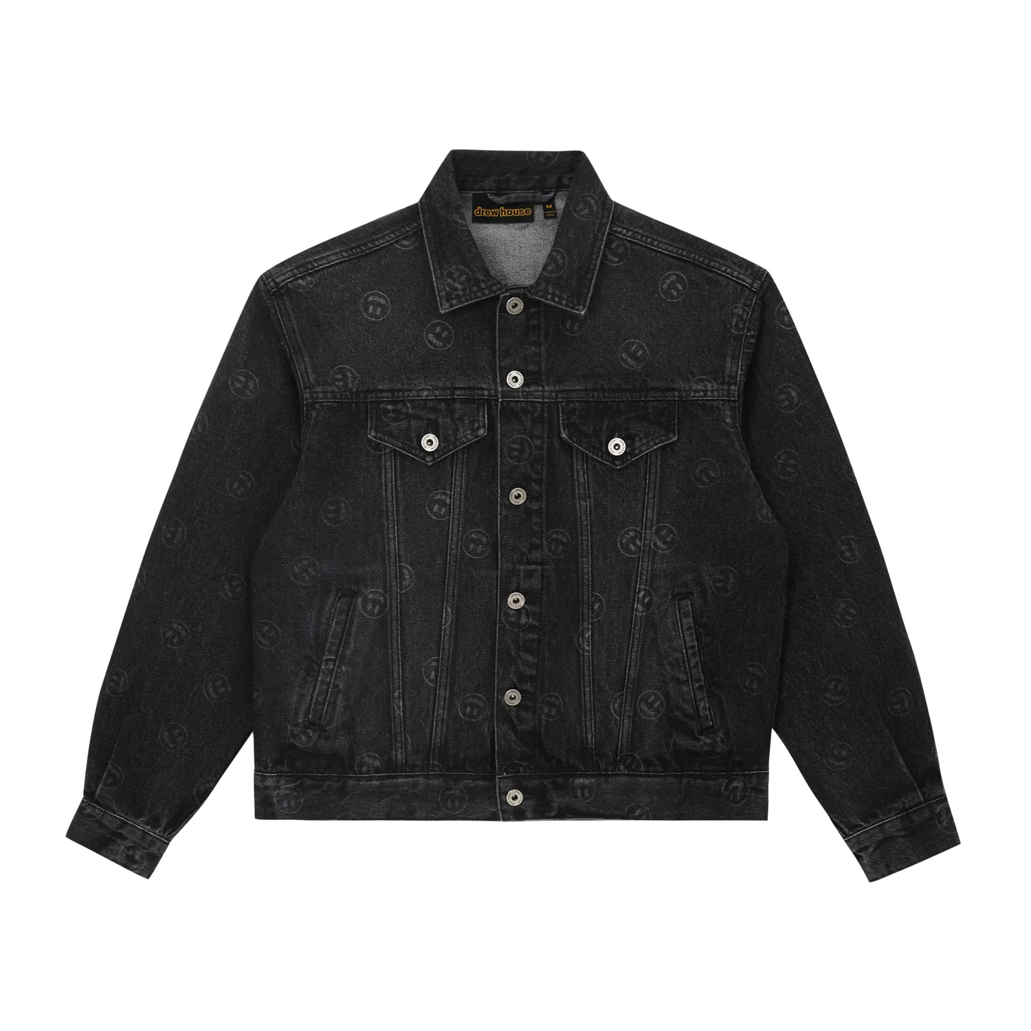 Детское джинсовое пальто с отложным воротником Drew House, Denim Black
