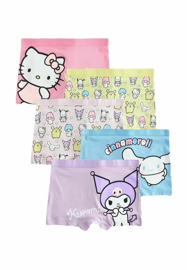 Комплект из 5 трусов с принтом Hello Kitty, модель Hipsters, Next, розовый/сиреневый