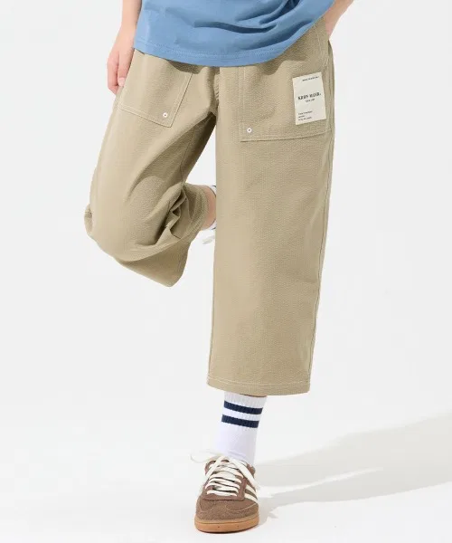 Детские брюки с принтом, укороченные KRIFF MAYER Kid's Collection, Beige