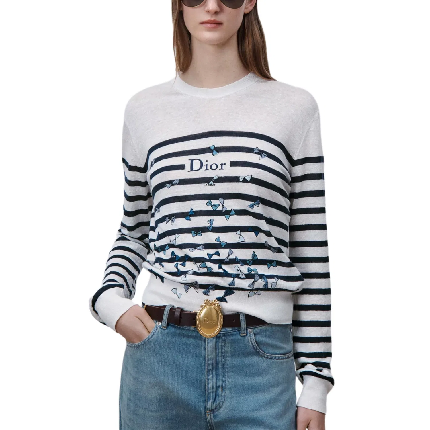 Свитер Women's, модель iviera SS26, DIOR, Black White — фото 4