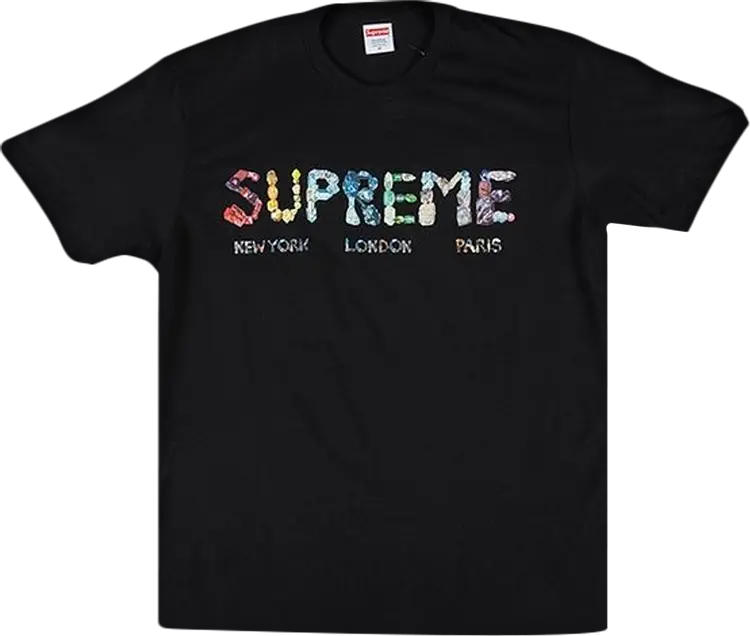 

Футболка Supreme Crystals T-Shirt 'Black', черный