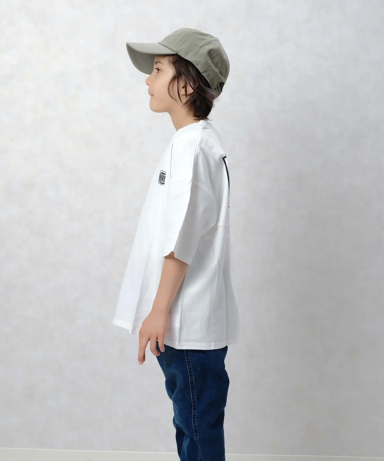Детская футболка с принтом Oversize NEVSURF NEV, White — фото 4