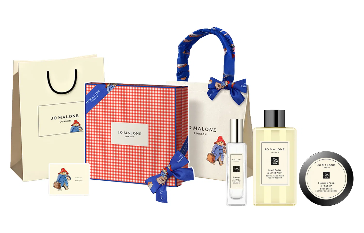 Парфюмерный набор English Pear & Sweet Pea, Lime & Basil & Citrus, Moisturizing Cream, Jo Malone London, 30мл+100мл+50мл