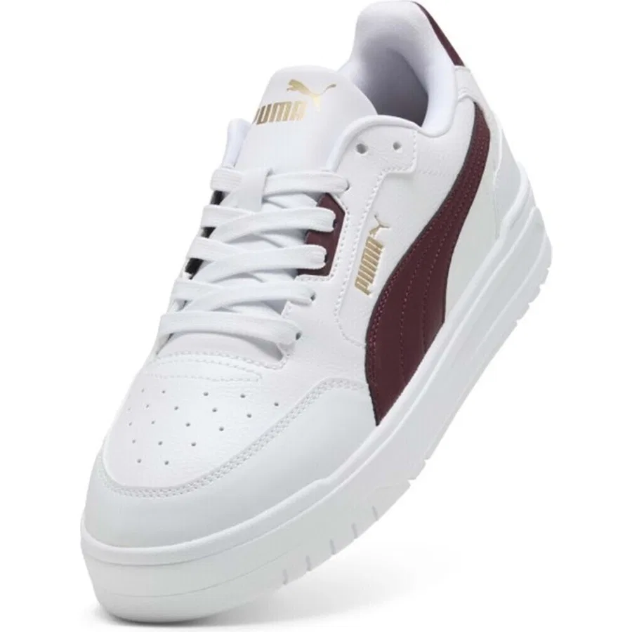 Кеды повседневные из натуральной кожи с плоской подошвой Old Skool Puma, Белый — фото 3