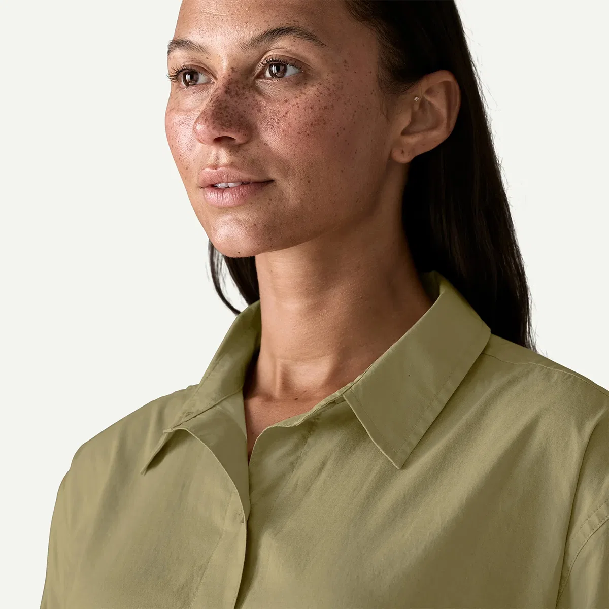 Женская рубашка с длинным рукавом Sunrise Stream Long-Sleeve Shirt Patagonia, Weathered Stone — фото 4
