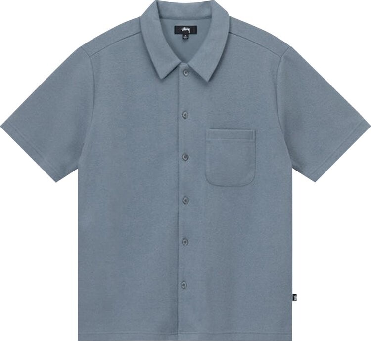 

Рубашка Stussy Crepe Jersey Shirt Slate, серый