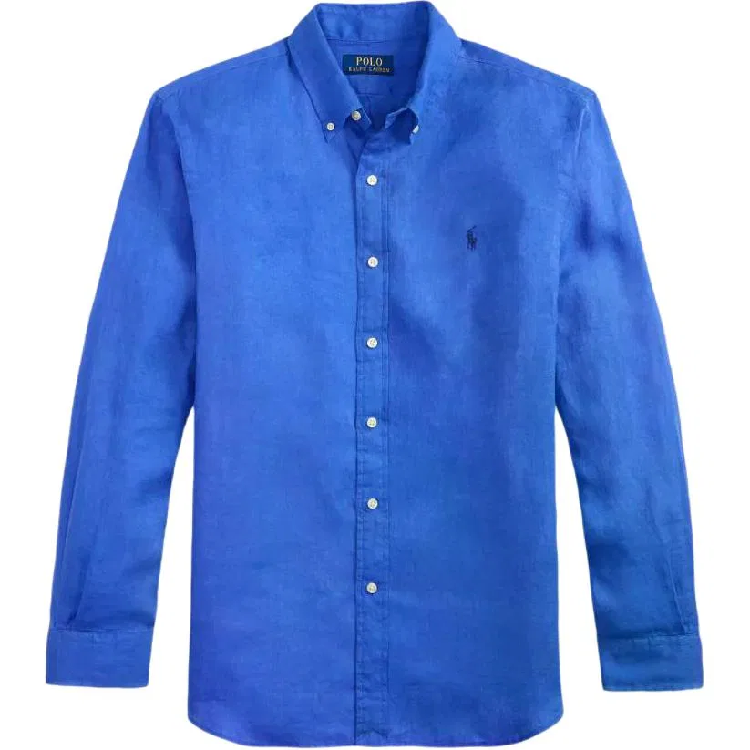 Рубашка с длинным рукавом Polo Ralph Lauren синяя