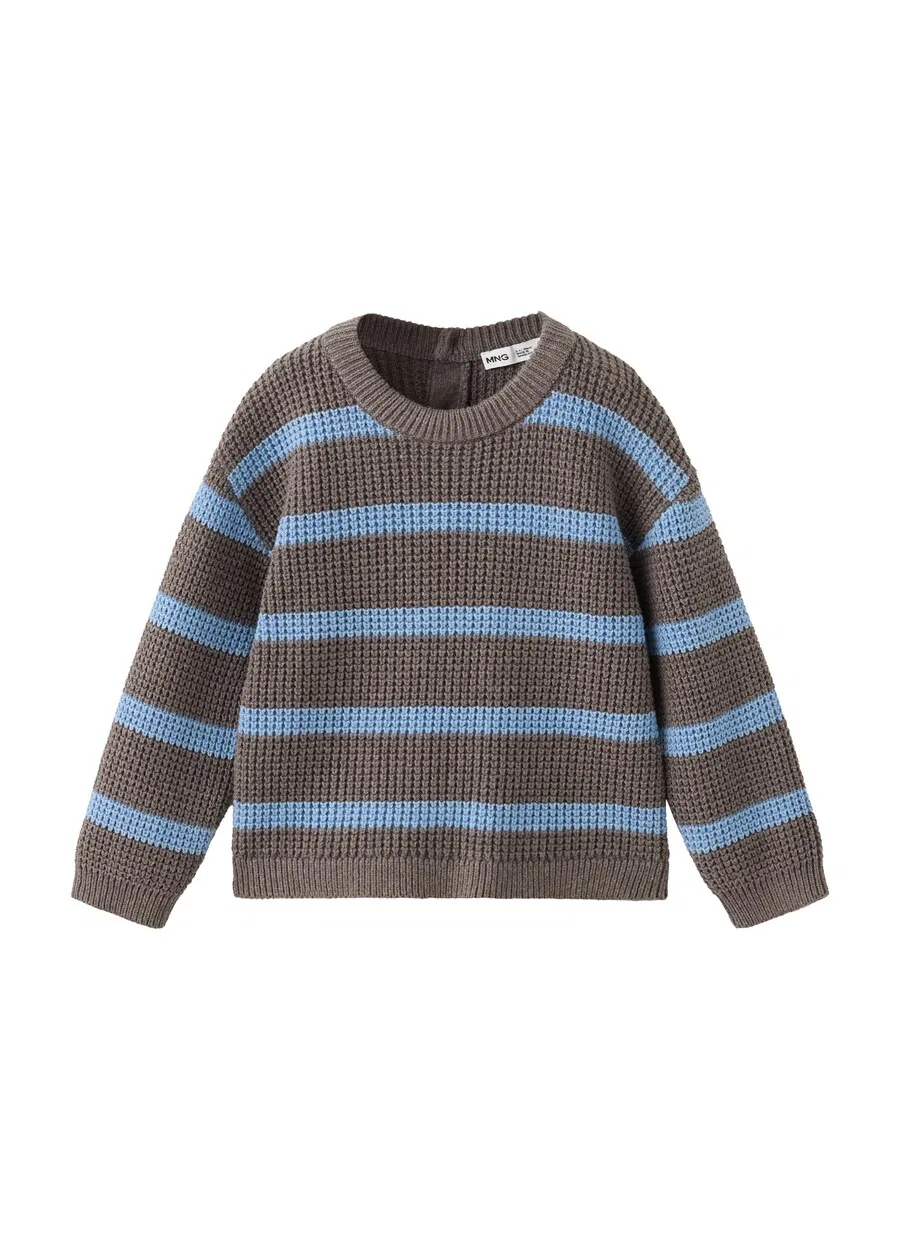 Детский свитер MANGO KIDS 'BLAKE' коричневого цвета