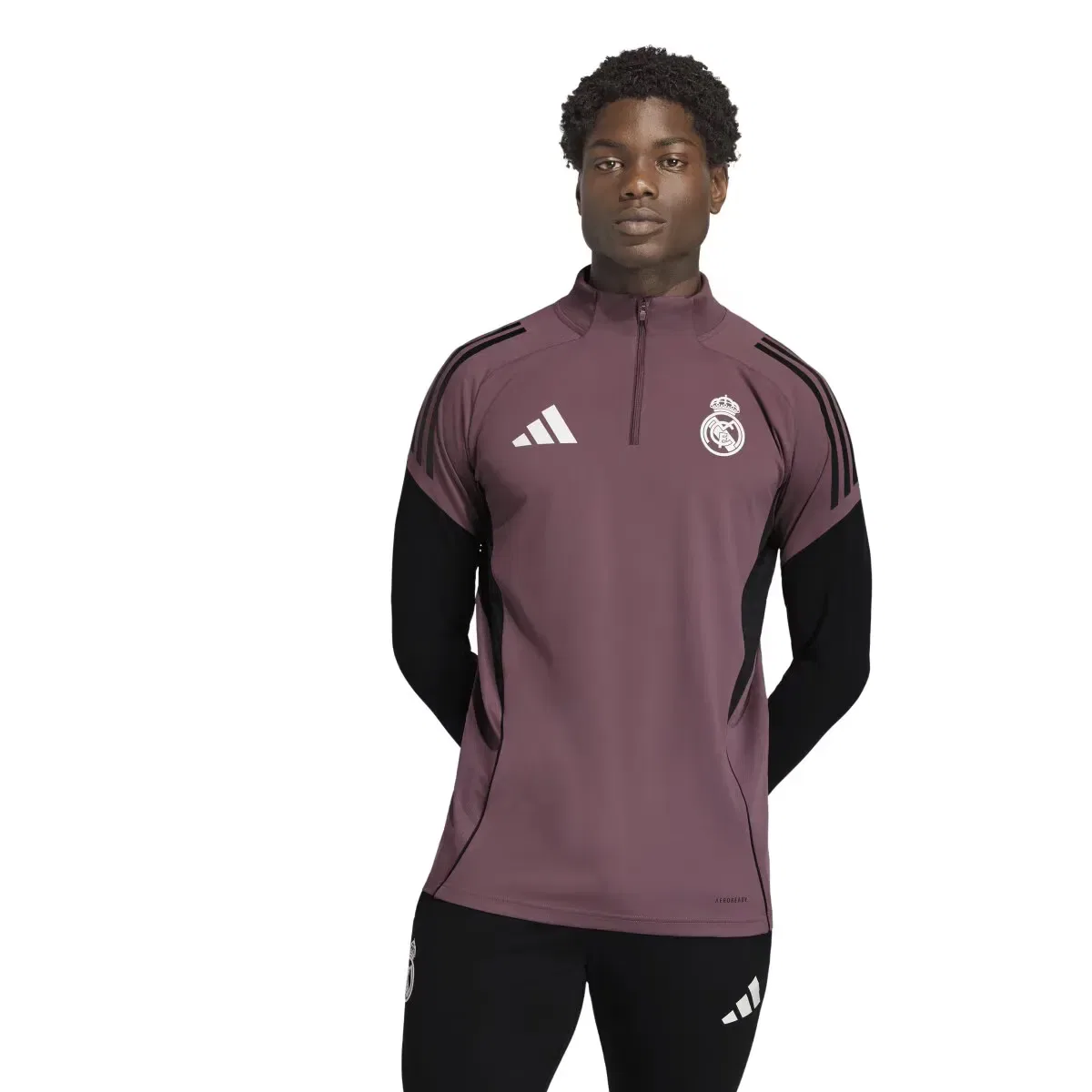 Мужская тренировочная футболка с принтом Real Madrid CF 2025-2026 Tiro25 Competition Entreno adidas, Negro