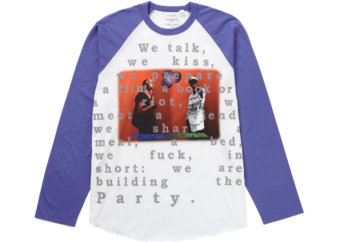 Мужская футболка с длинным рукавом Supreme Bernadette Corporation Raglan L/S Top, White