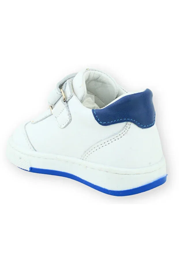 Детские кеды для девочек с принтом First step comfortable fit sneakers white-red Nubebe, White-Red — фото 3