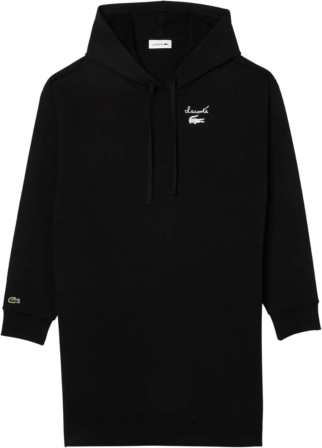 Платье-свитшот Lacoste Black оверсайз