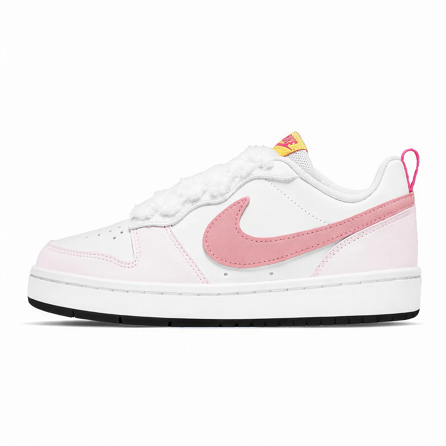 Детские кроссовки для скейтбординга с принтом Nike Court Borough, Pink White — фото 3