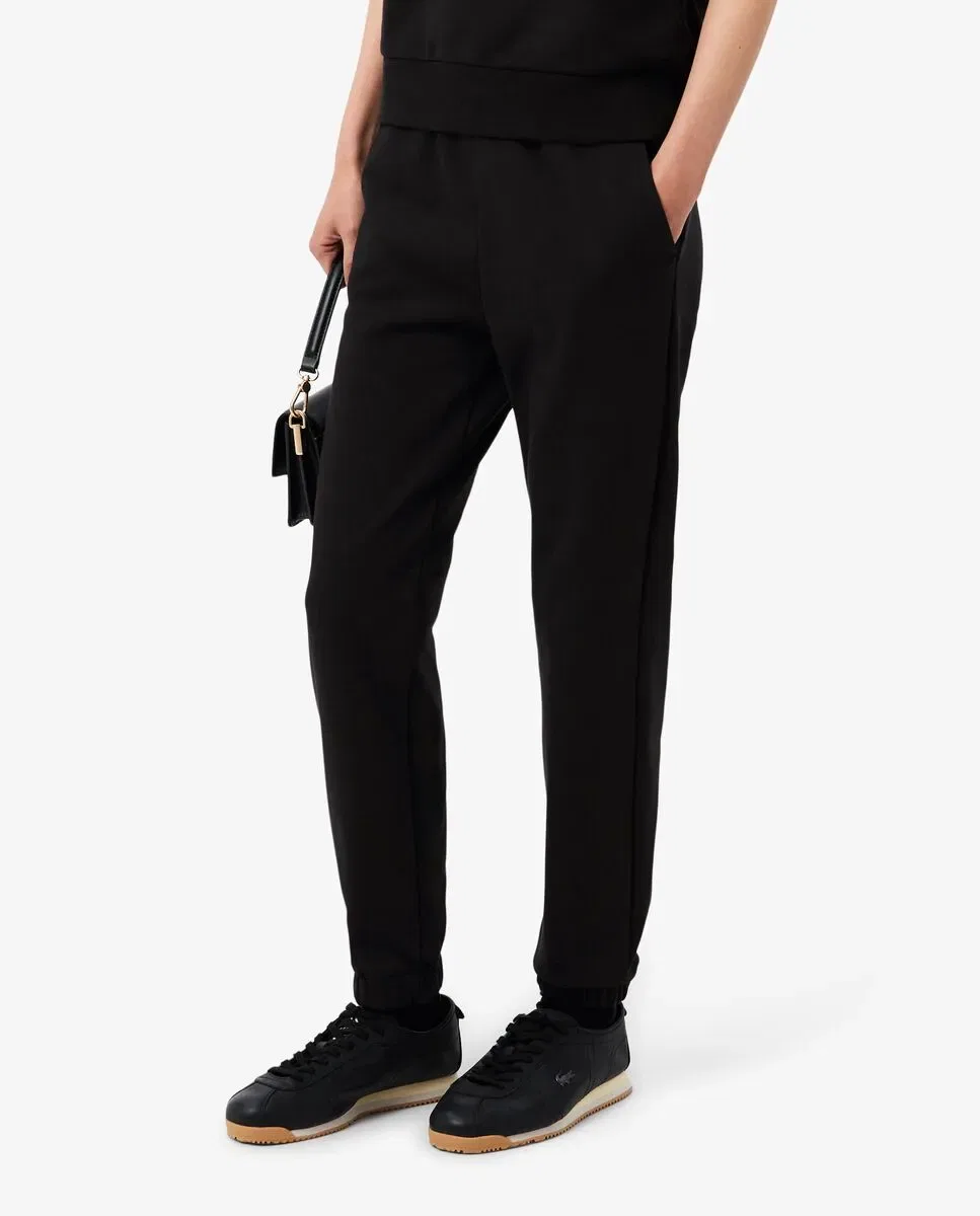 Джоггеры Lacoste Negro из футера с прямым кроем — фото 3