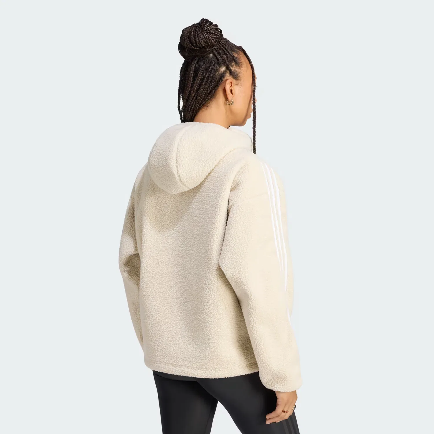 Женская флисовая куртка-худи свободного кроя Jennie Adidas Originals, Bliss — фото 2