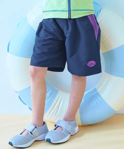 Детские плавки-шорты с принтом UV-защитные Surf Pants devirock, Dark Navy