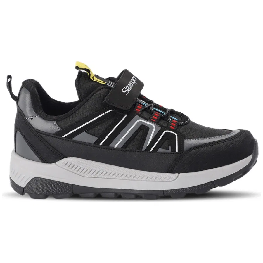 Кроссовки детские с липучками KROSS KTN Slazenger, Черно-белый