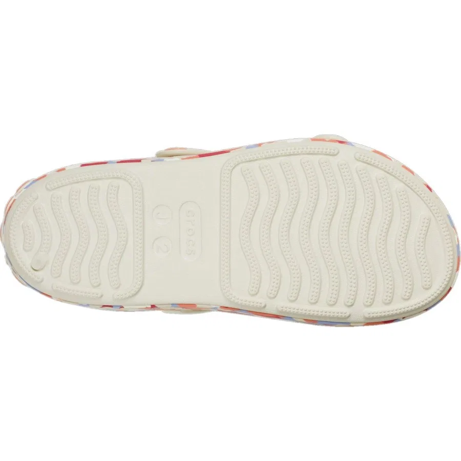 Детские сандалии-клоги с принтом и светящейся подошвой Crocs CRBND Cruiser Glow Confetti Band SdK, Белый — фото 4