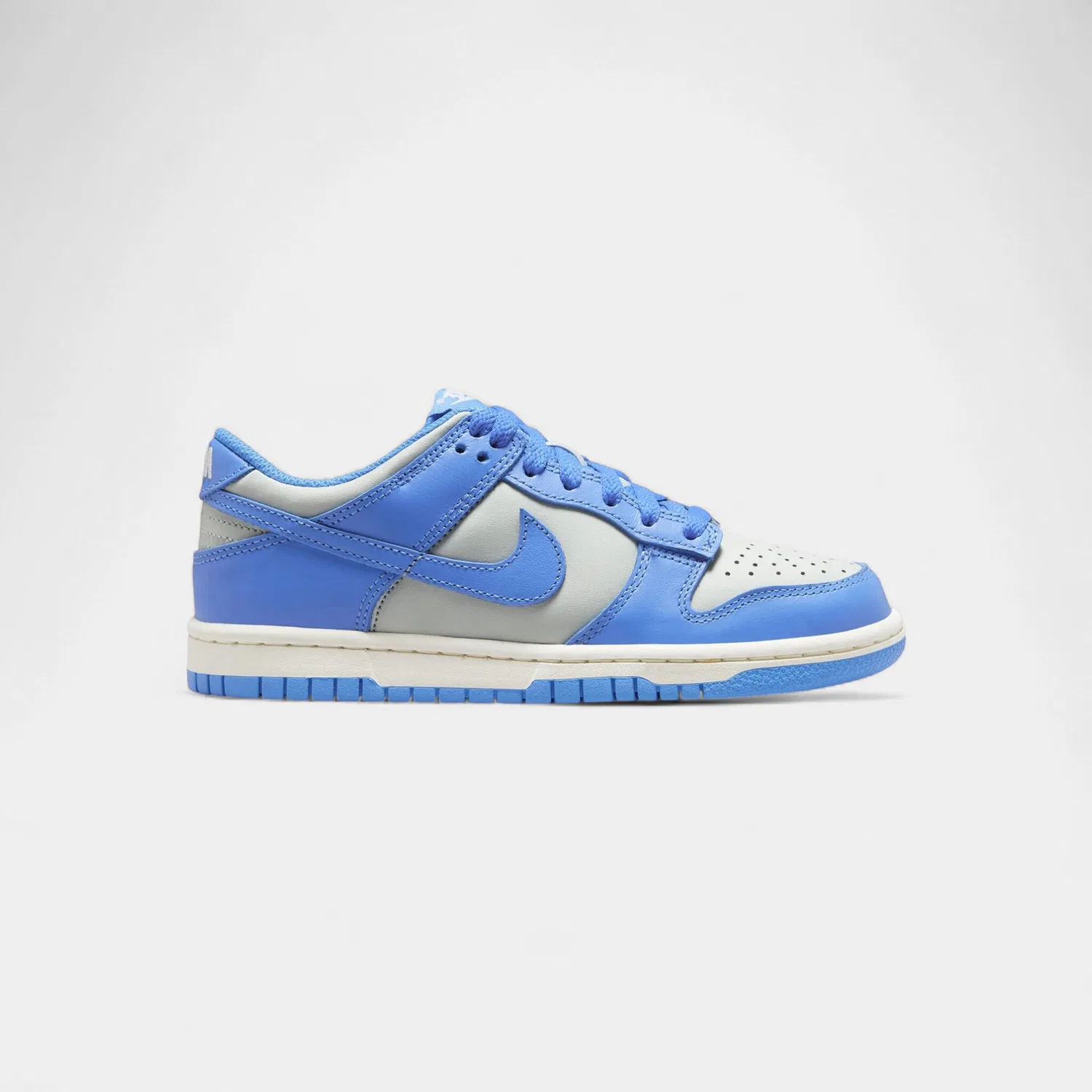 Детские кроссовки Nike Dunk Low Light Silver Sail Light Photo Blue (GS), Цвет: Grau