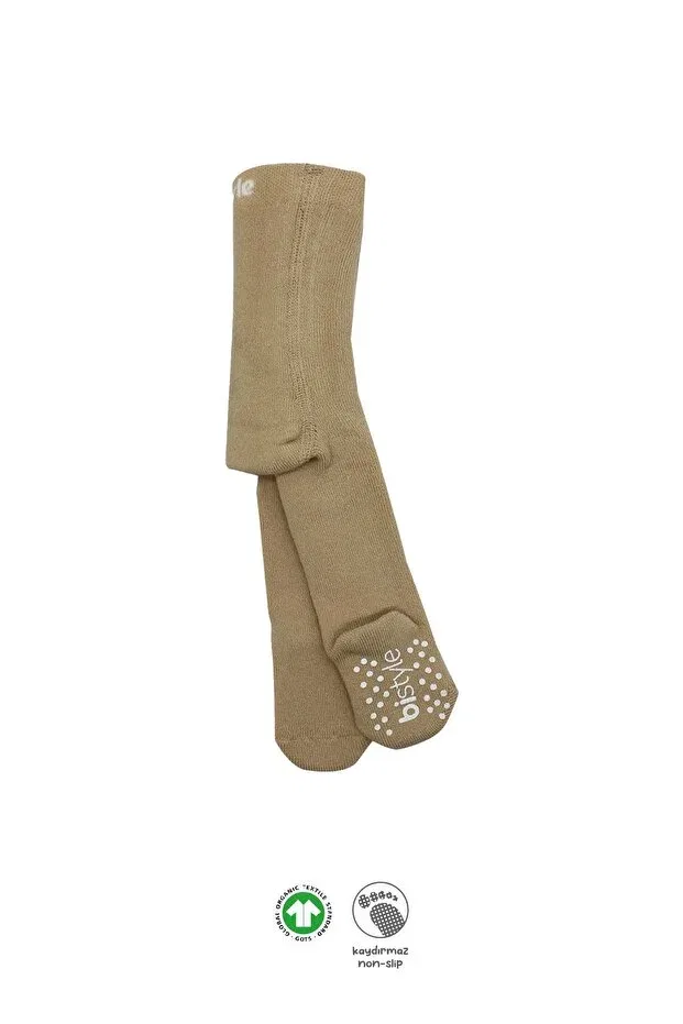 Детские колготки для девочек хлопковые Bistil organic basic non-slip towel baby pantyhose Bistyle, Beige