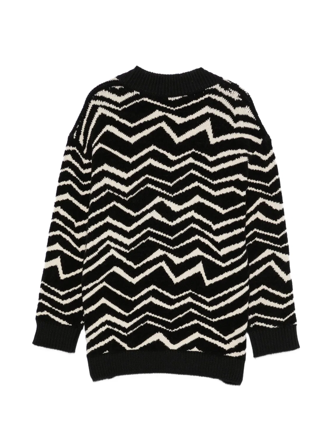 Кардиган с узором зигзаг Missoni Kids, черный — фото 2