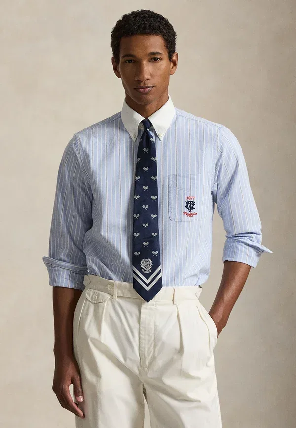Рубашка поло, хлопок Polo Ralph Lauren, синий/мультиколор — фото 3