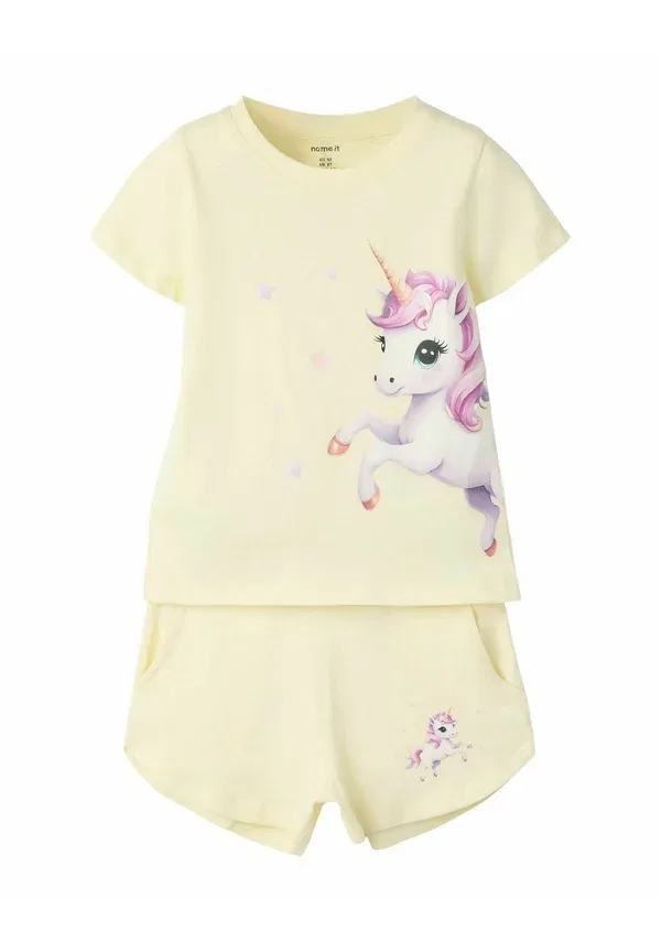 Брюки хлопковые Set - tracksuit bottoms Name It pear sorbet