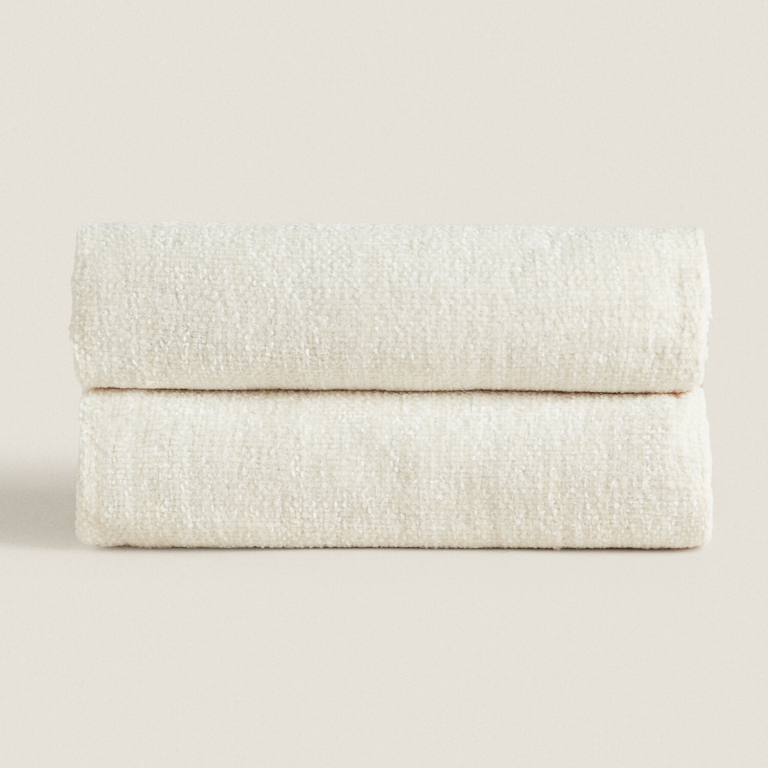 

Плед Zara Home Chunky Chenille, кремовый