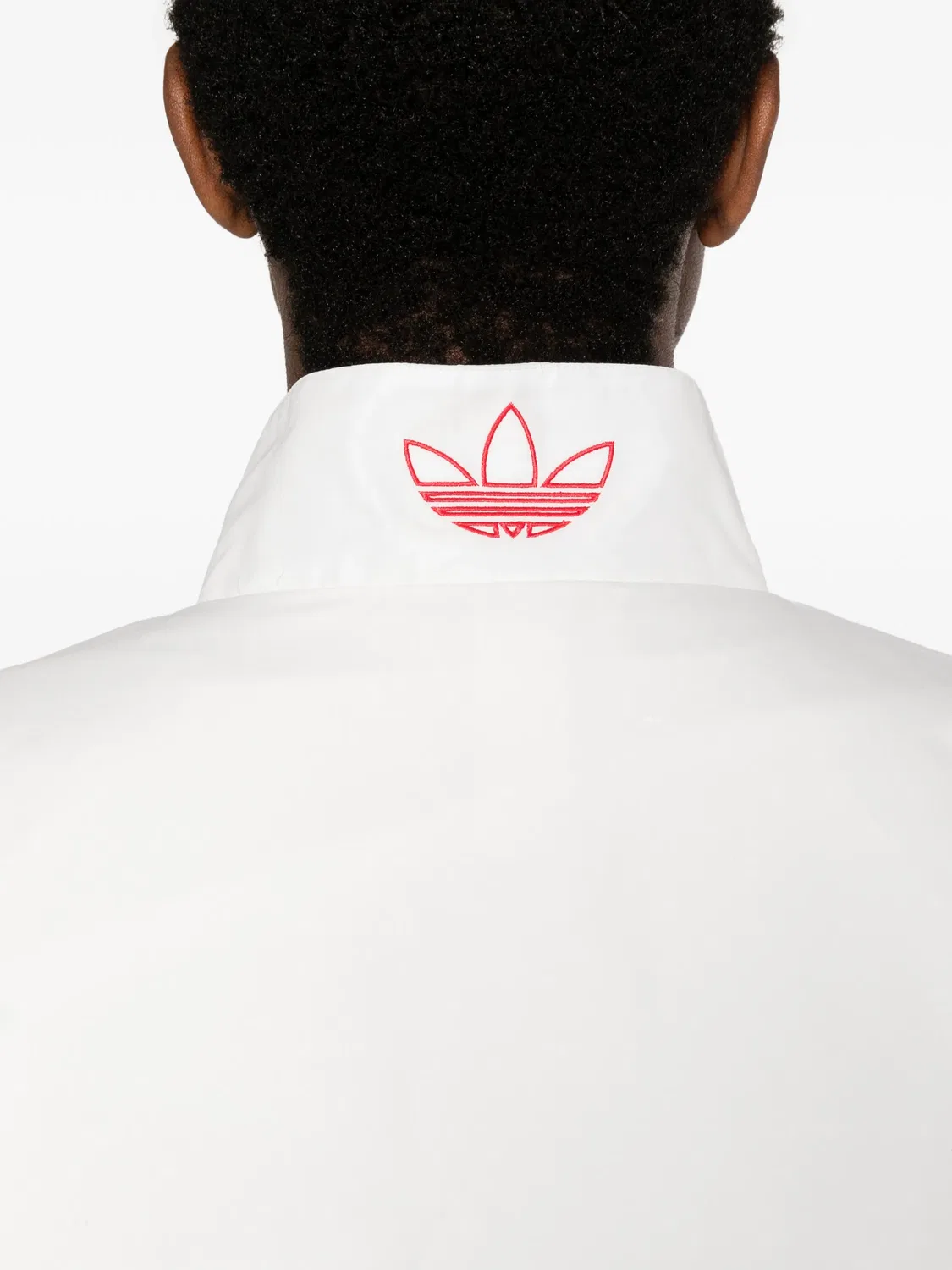 Трек-куртка белая Adidas, белый — фото 2