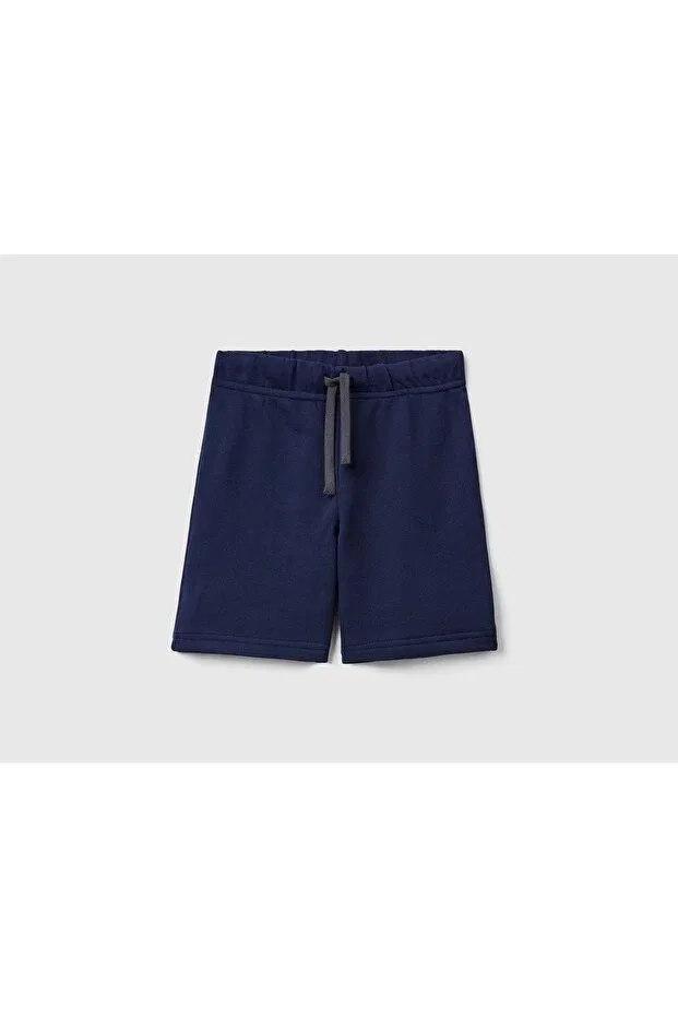 Детские шорты для девочек хлопковые Benetton, Navy Blue