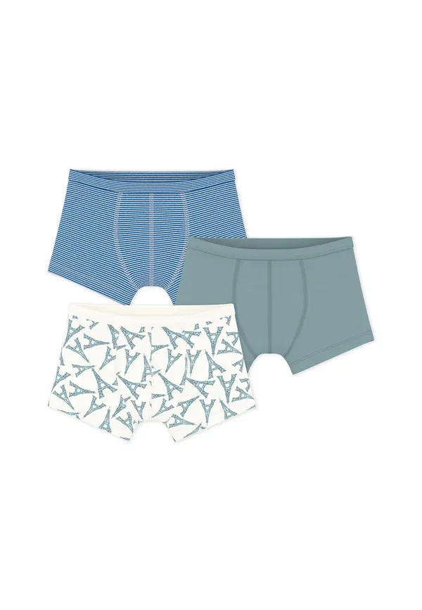 Комплект трусов, хлопок 100%, 3 pack - trunks, Petit Bateau, Multi-colored, мультиколор